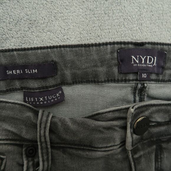 Not Your Daughters Jeans NYDJ Women's 10 Mid-Rise Sheri Slim Straight 29" Inseam - Picture 8 of 16